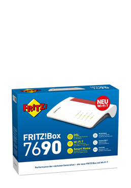 AVM FRITZ!BOX 7690 (Wi-Fi 7) VDSL/ADSL Router 7200 Mbit/s