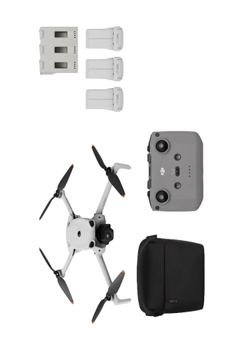 DJI Lito 1 Fly More Combo (DJI RC-N3), Drohne mit 4K Kamera Grey