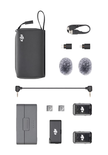 DJI Mic 2 (2TX+1RX+Charging Case) Black