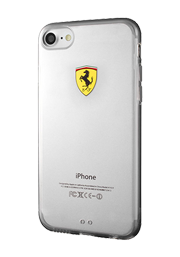 Ferrari Transparentes Hard Cover für iPhone 7/8
