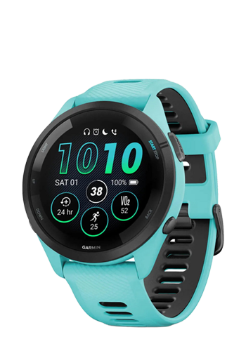 Garmin Forerunner 265 Smartwatch Aqua / Black, 46mm, 010-02810-12