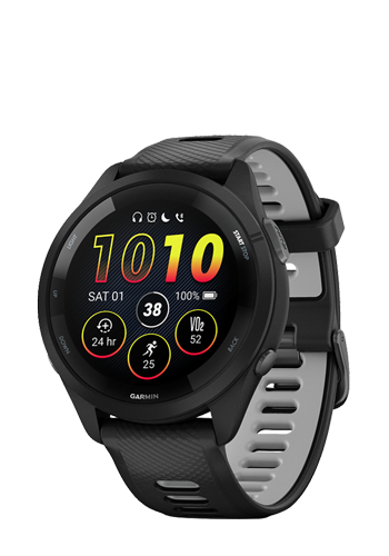 Garmin Forerunner 265 Smartwatch Black / Lightgrey, 46mm, 010-02810-10