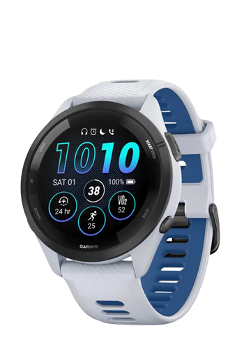 Garmin Forerunner 265 Smartwatch Whitestone / Darkblue, 46mm, 010-02810-11