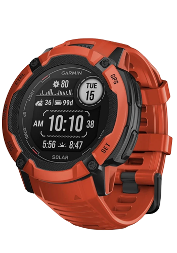 Garmin Instinct 2X Solar Smartwatch Flame Red, 50mm