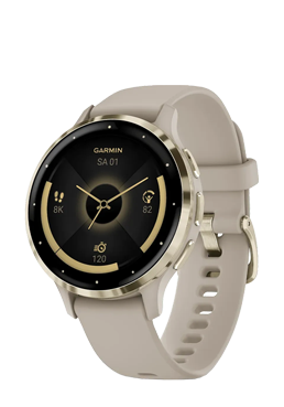 Garmin VENU 3S GPS-Fitness-Smartwatch Soft Gold - French Grey, SmartWatch