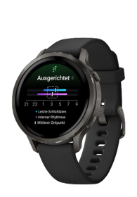 Garmin VENU 4 GPS-Fitness-Smartwatch, 41mm Black - Slate Grey, 010-03013-02