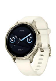 Garmin VENU 4 GPS-Fitness-Smartwatch, 41mm Lunar Gold - Beige, 010-03013-00