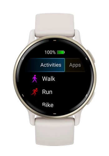 Garmin Vivoactive 5 Smartwatch Ivory / Cream Gold, 42mm, 010-02862-11