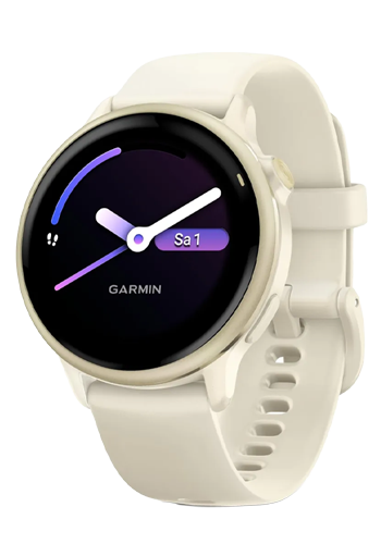 Garmin Vivoactive 6 Smartwatch Bone / Lunargold Aluminium, 42mm, 010-02985-01