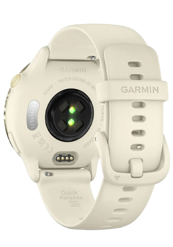 Garmin Vivoactive 6 Smartwatch Bone / Lunargold Aluminium, 42mm, 010-02985-01