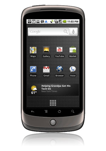 Google Nexus One black-silver