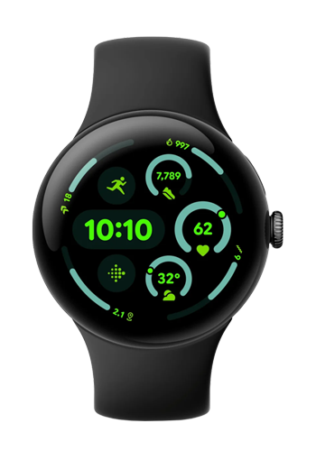 Google Pixel Watch 3 LTE Matte Black / Obsidian, GA05744-DE, 41mm