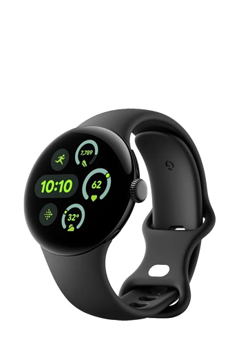 Google Pixel Watch 3 LTE Matte Black / Obsidian, GA05744-DE, 41mm