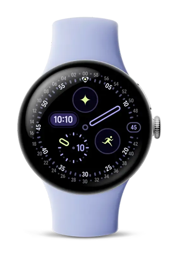 Google Pixel Watch 4 LTE 41mm Polished Silver / Iris, GA10839-EU