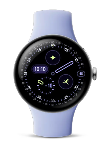 Google Pixel Watch 4 WiFi 41mm Polished Silver / Iris, GA06002-EU