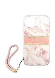GUESS Hard Cover Marble Stripe with Strap