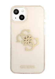 GUESS Hard Cover TPU Big 4G Full Glitter Gold, for iPhone 13 Mini, GUHCP13SPCUGL4GGO