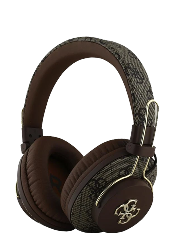 GUESS Wireless Bluetooth Headset 4G Metal Logo Brown, GUBHS72P4FC4MW, Universal