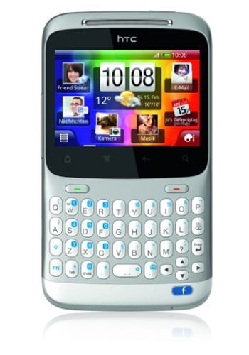 HTC Cha Cha modern silver, Netzbetreiber-Ware