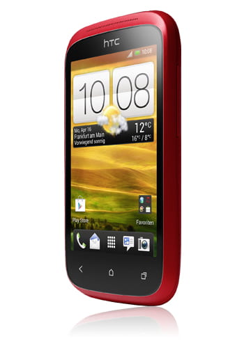 HTC Desire C flamenco red