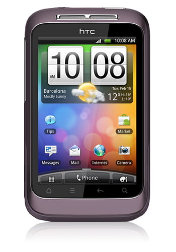 HTC Wildfire S purple
