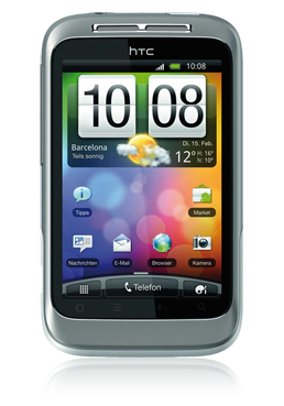 HTC Wildfire S white silver