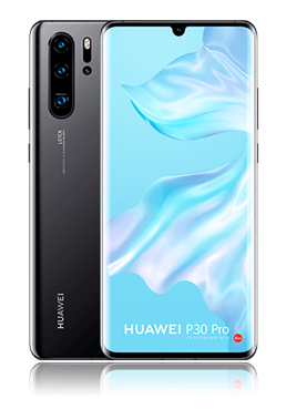 Huawei P30 Pro Dual-Sim 128GB, Black, B-Ware (Sehr gut)
