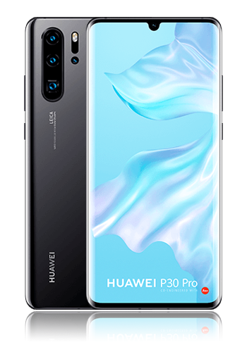 Huawei P30 Pro Dual-Sim 128GB, Black, B-Ware (Sehr gut)