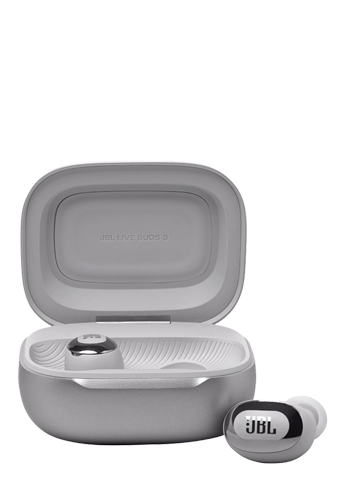 JBL Live Buds 3 Wireless In Ear Headsets Silver, JBLLIVEBUDS3SIL