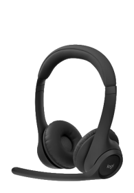 Logitech Zone 300 Wireless Bluetooth Headset With Noise-Cancelling Microphone Black, 981-001407