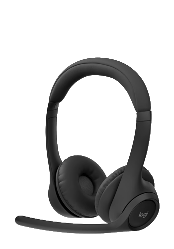 Logitech Zone 300 Wireless Bluetooth Headset With Noise-Cancelling Microphone Black, 981-001407