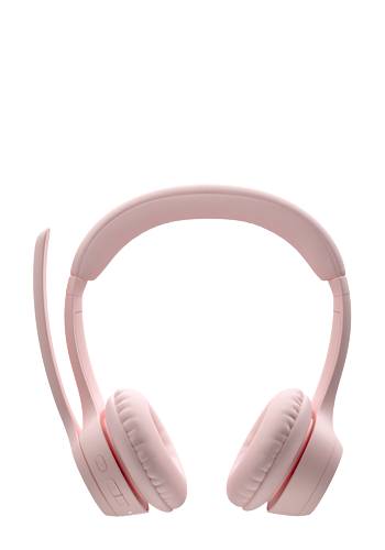 Logitech Zone 300 Wireless Bluetooth Headset With Noise-Cancelling Microphone Rosa, 981-001412