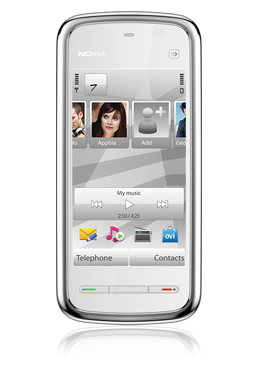 Nokia 5230 Navigation Edition white chrome