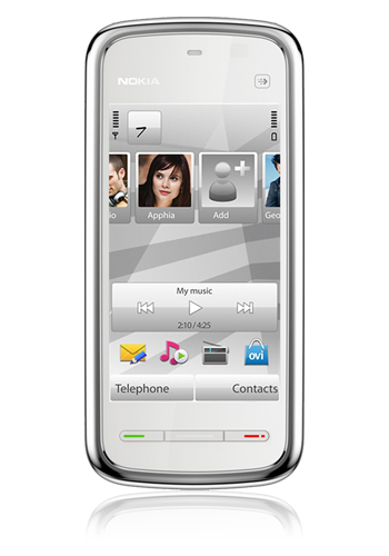 Nokia 5230 Navigation Edition white chrome