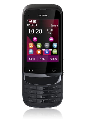 Nokia C2-02 chrome black