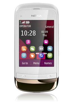 Nokia C2-02 golden white