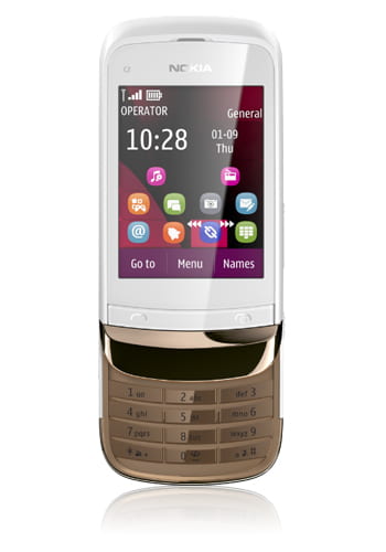 Nokia C2-03 golden white