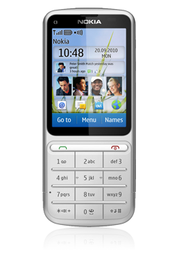 Nokia C3-01.5 Touch and Type silver
