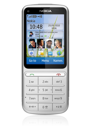 Nokia C3-01.5 Touch and Type silver