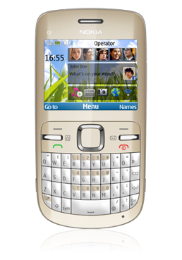Nokia C3 golden white