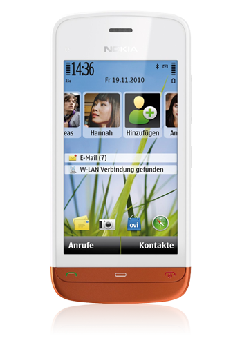 Nokia C5-03 white burned