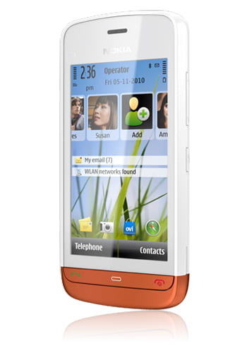 Nokia C5-03 white burned
