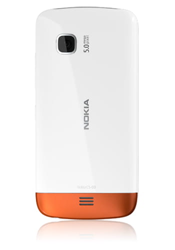 Nokia C5-03 white burned