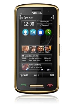 Nokia C6-01 gold edition