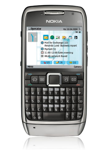 Nokia E71 grey steel