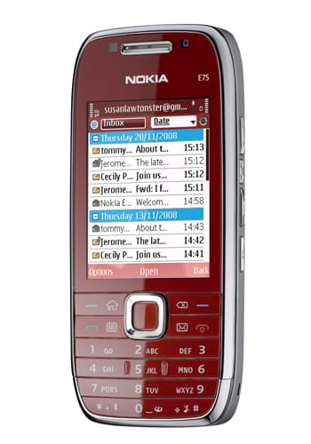 Nokia E75 red