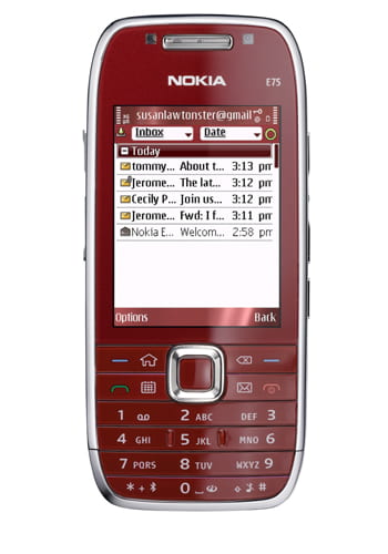 Nokia E75 red