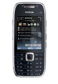 Nokia E75 silver black