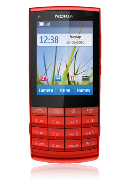 Nokia X3-02.5 red