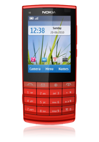 Nokia X3-02.5 red